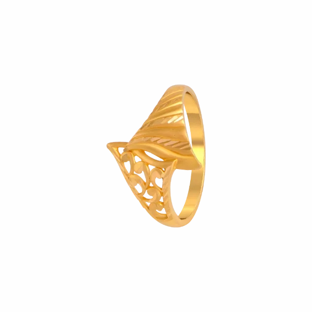 Exceptionally Crafted Unique Design Gold Ring For Women Online