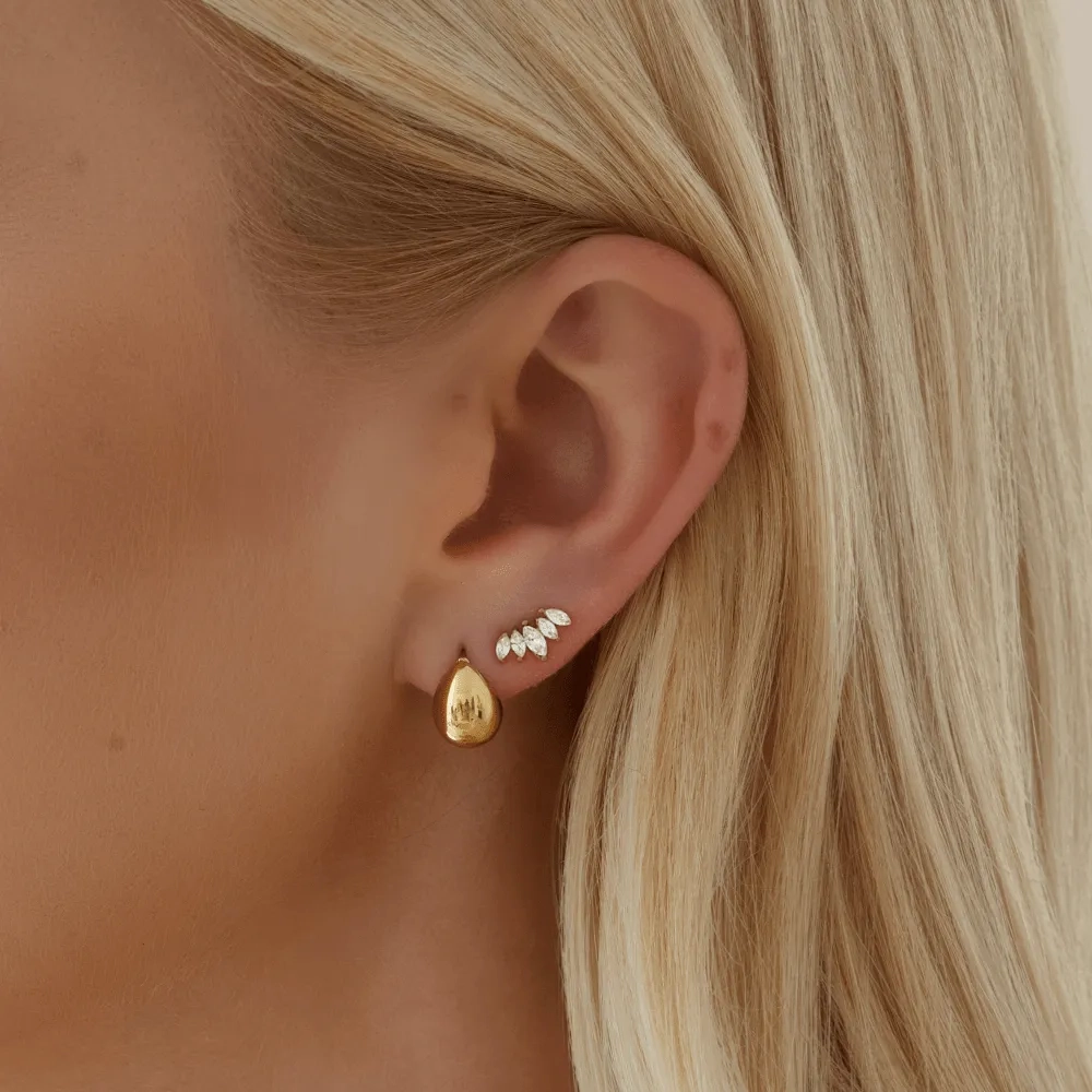 Fan Stud Earrings