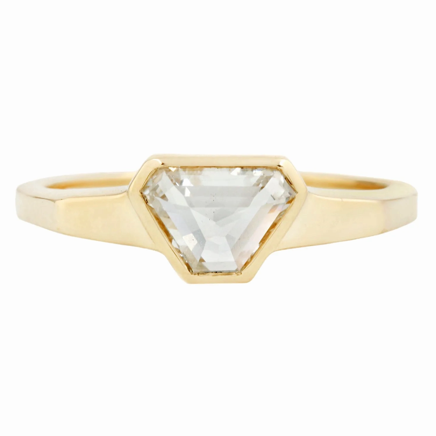 Fancy Pillar Diamond Ring