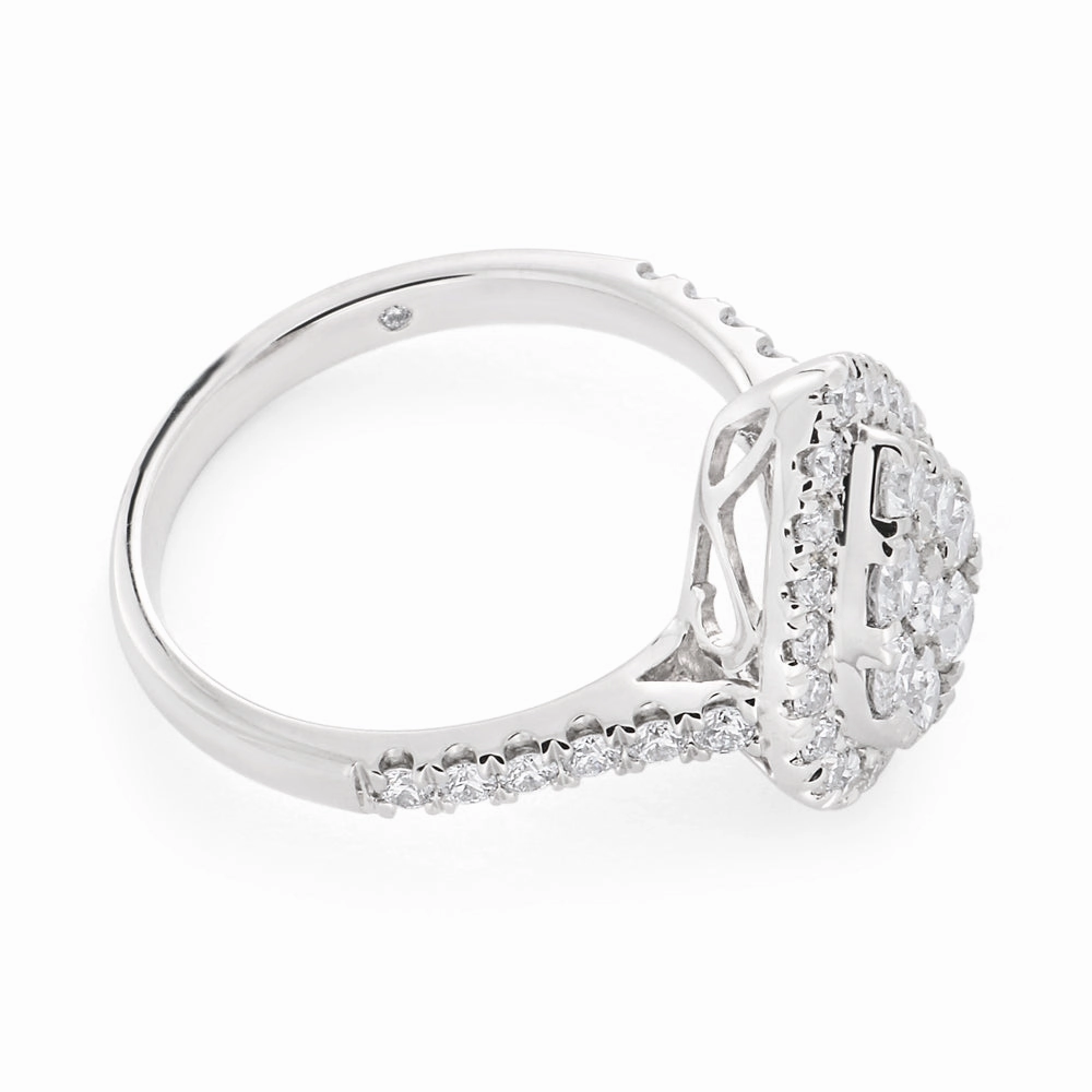 Flawless 1 Carat 9ct White Gold Diamond Ring