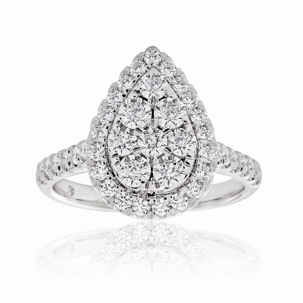 Flawless 1 Carat 9ct White Gold Diamond Ring