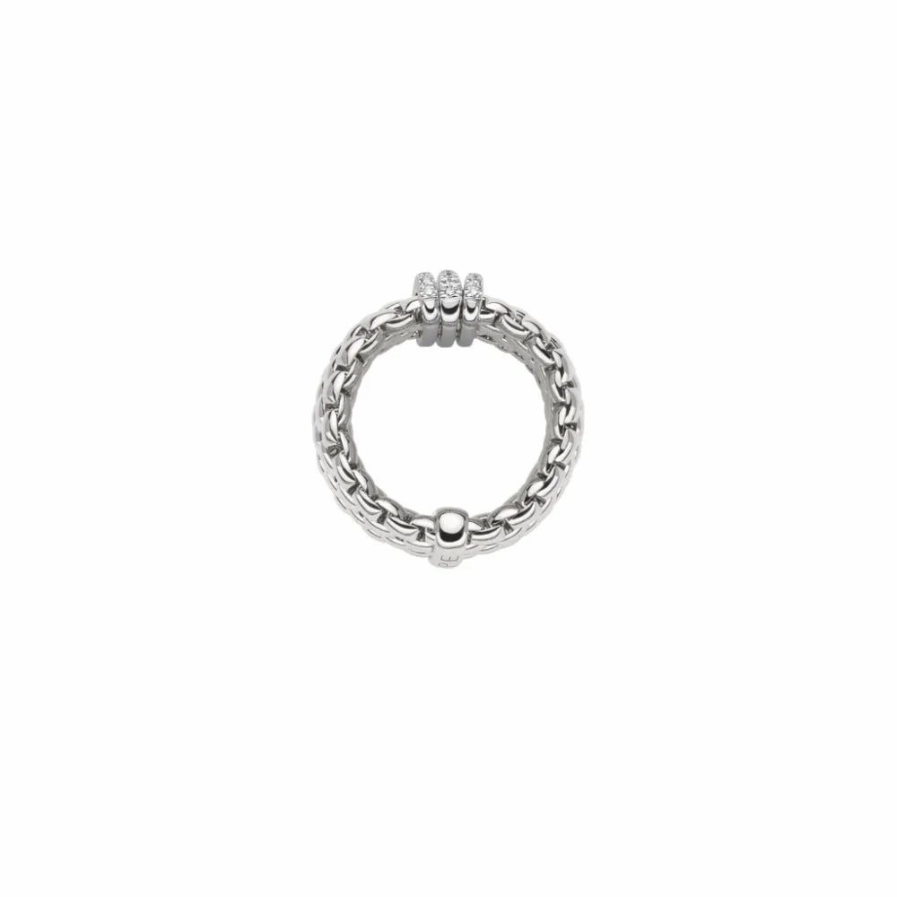 Fope Panorama Collection 18k Flex'it Ring with Diamonds