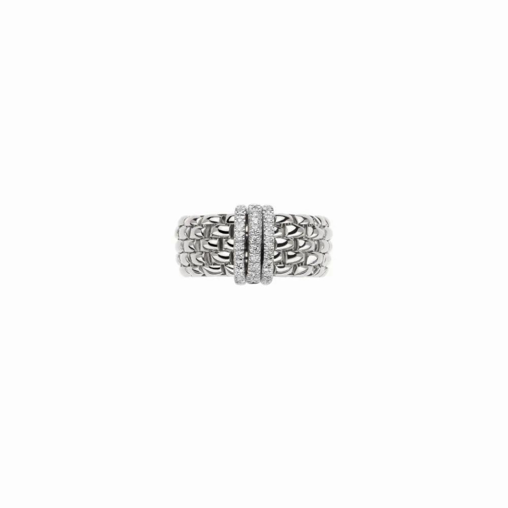 Fope Panorama Collection 18k Flex'it Ring with Diamonds