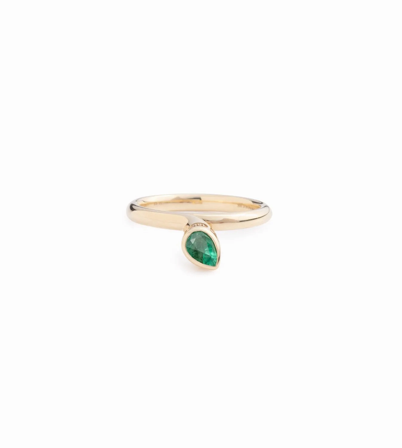 Forever &amp; Always a Pair - Love : 1.8ct Emerald Bookend Ring
