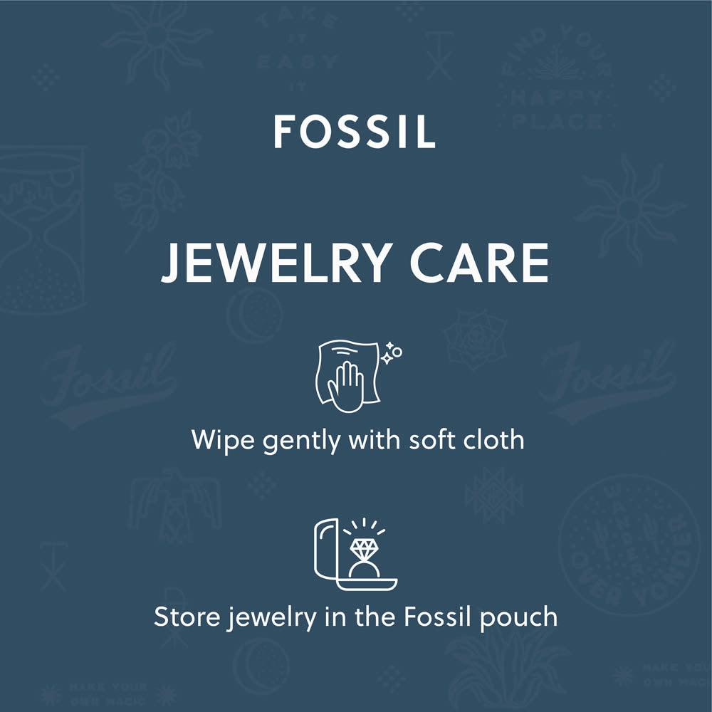 Fossil Yellow Gold Plated Stainless Steel Chain Set