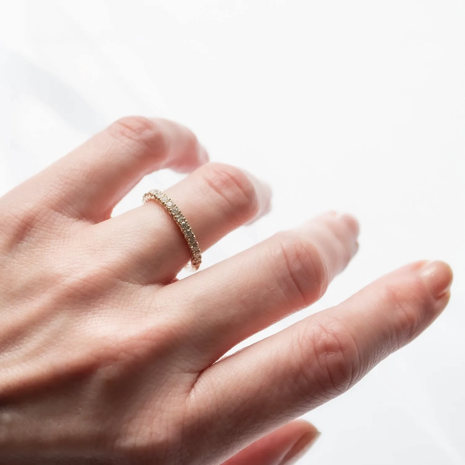 French Set Diamond Half Eternity