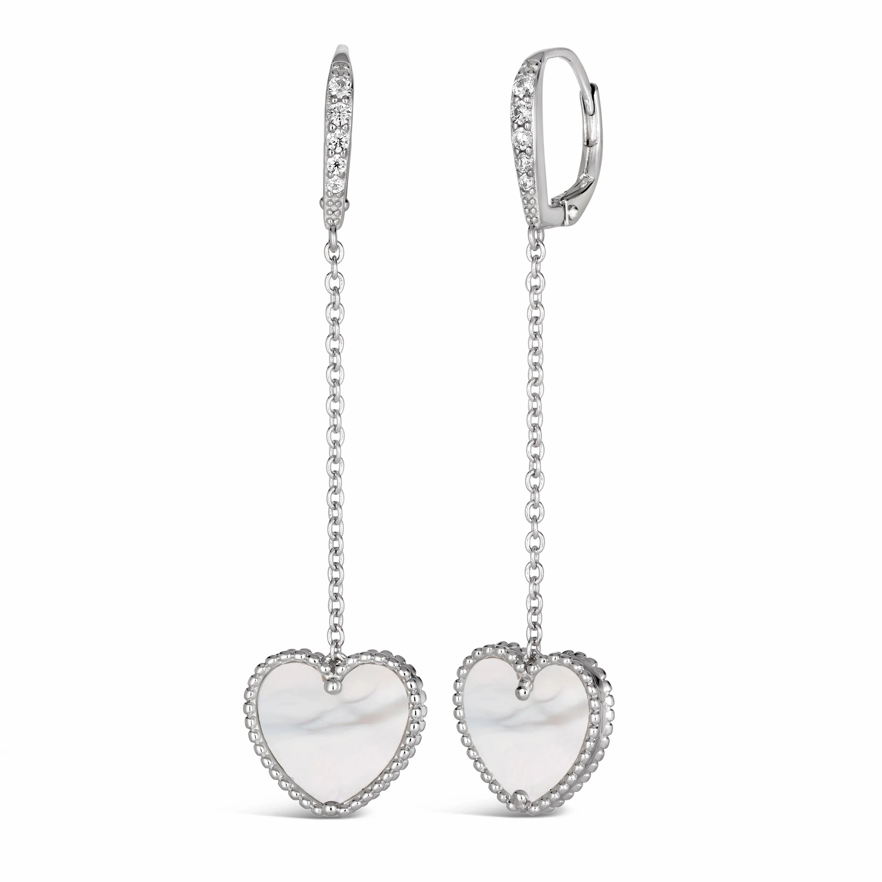 Gem Inlay Motif Earring Dangles
