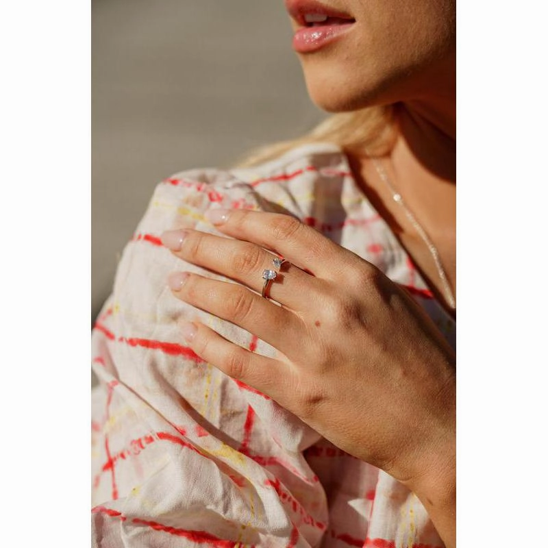 Georgini Chic Noel Toi Et Moi Silver Ring