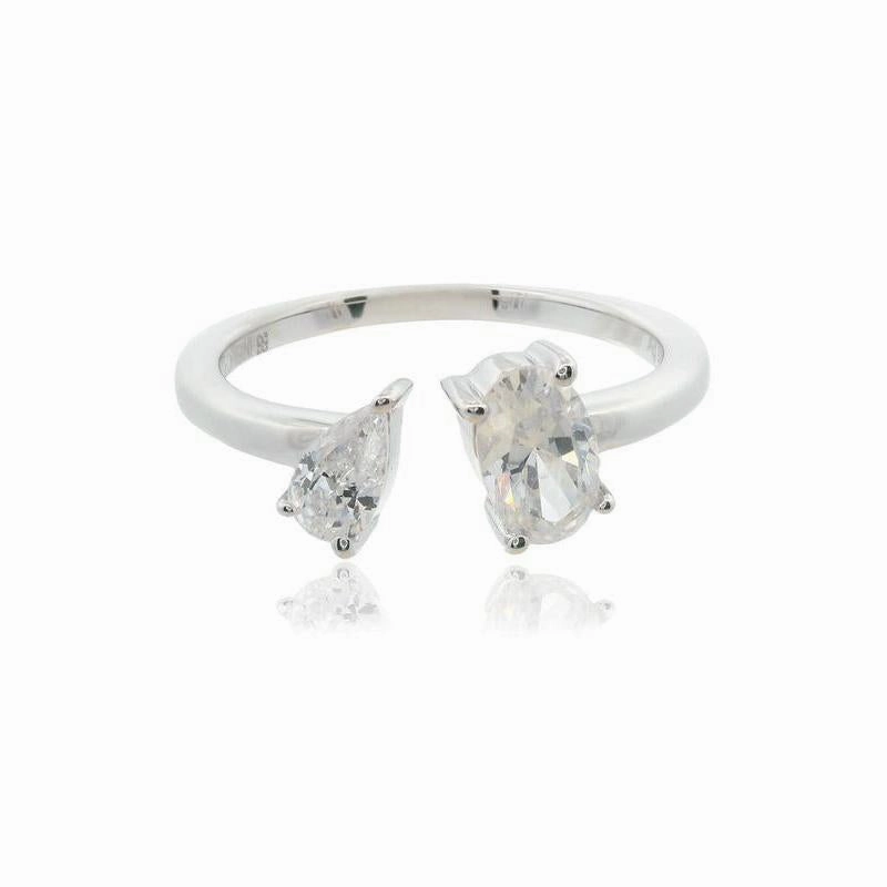 Georgini Chic Noel Toi Et Moi Silver Ring