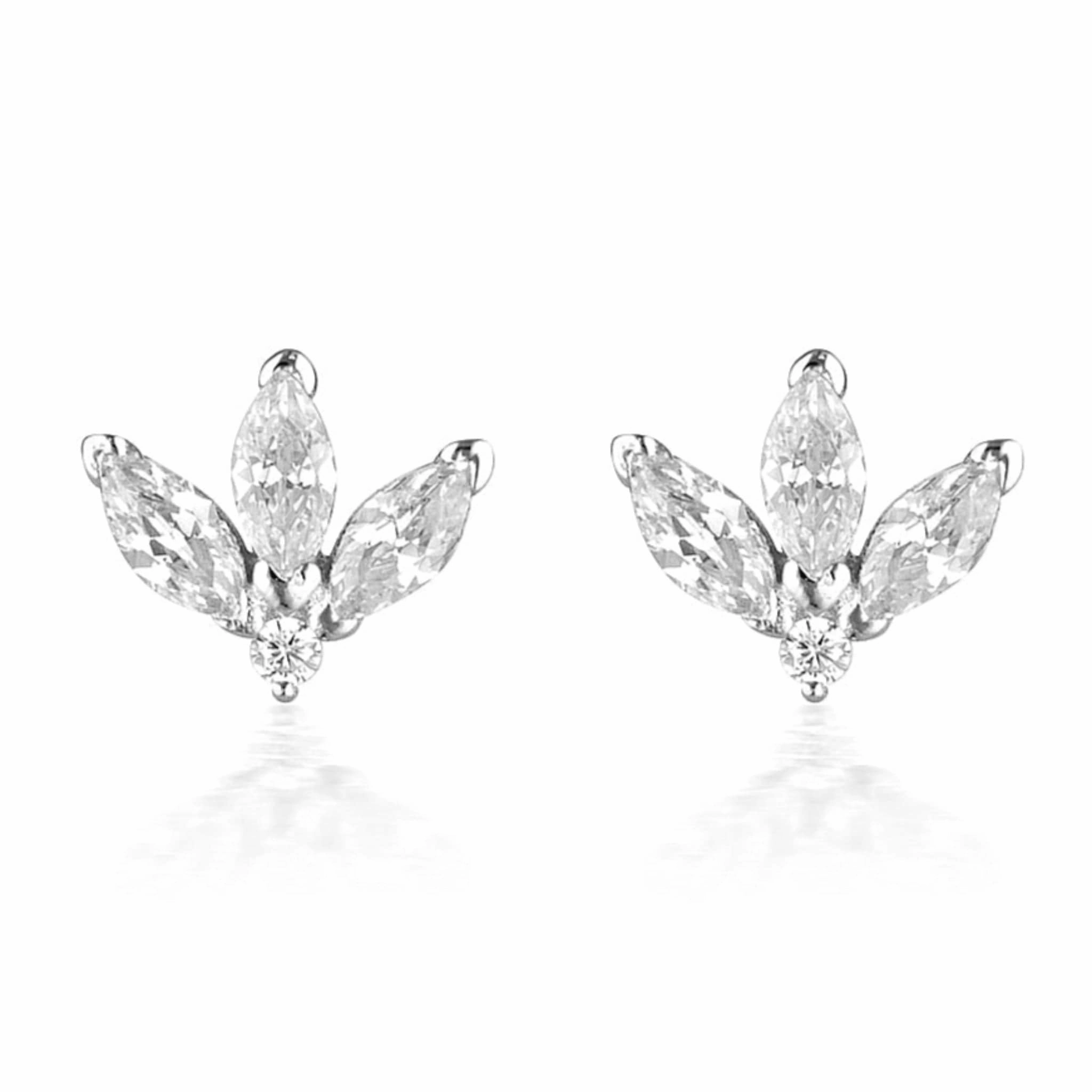 Georgini Noel Nights Misstletoe Earrings Silver