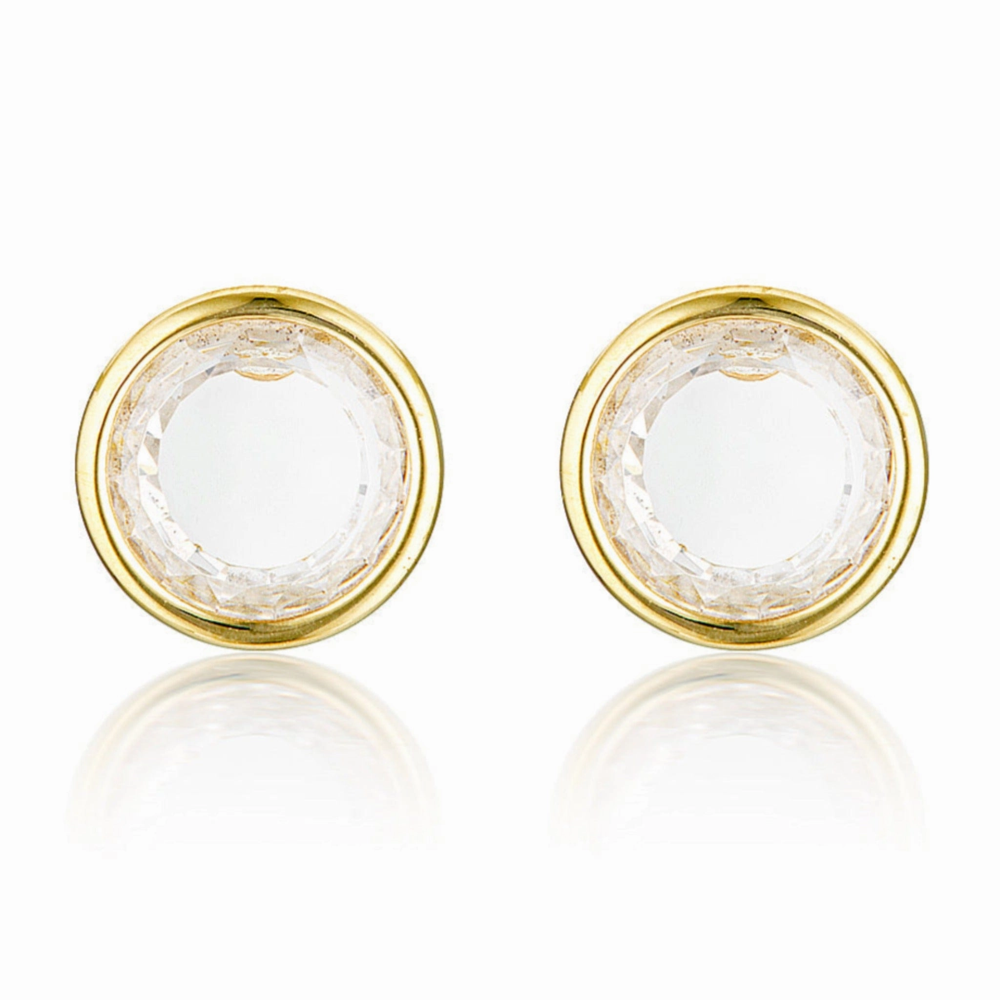 Georgini Noel Nights Sliced Stone Earrings Gold