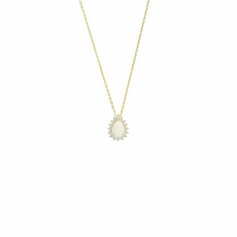 Georgini Opal Glow Rozelle Pendant - Gold