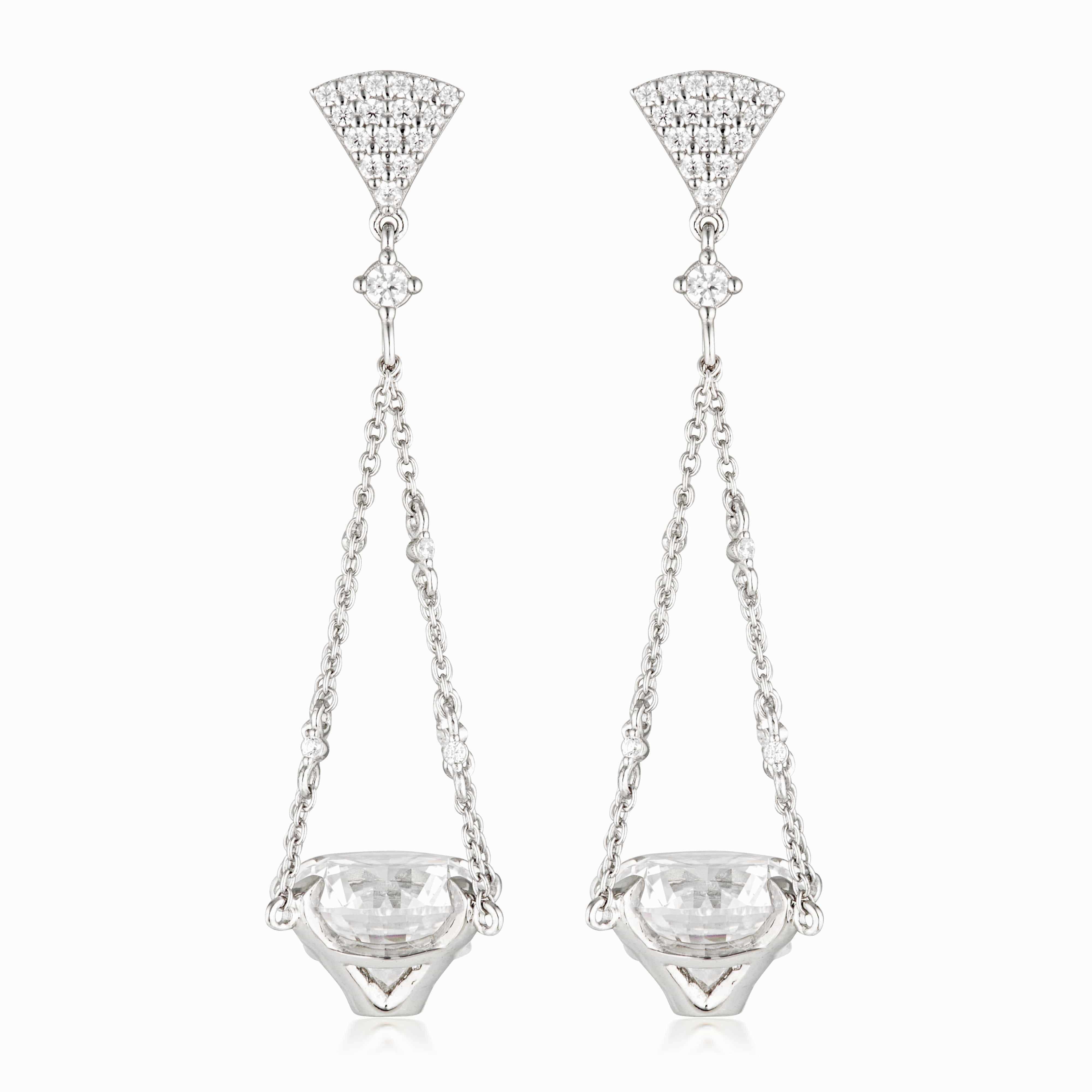 Georgini Summer Sorbet Brilliant Bouquet Earrings Silver