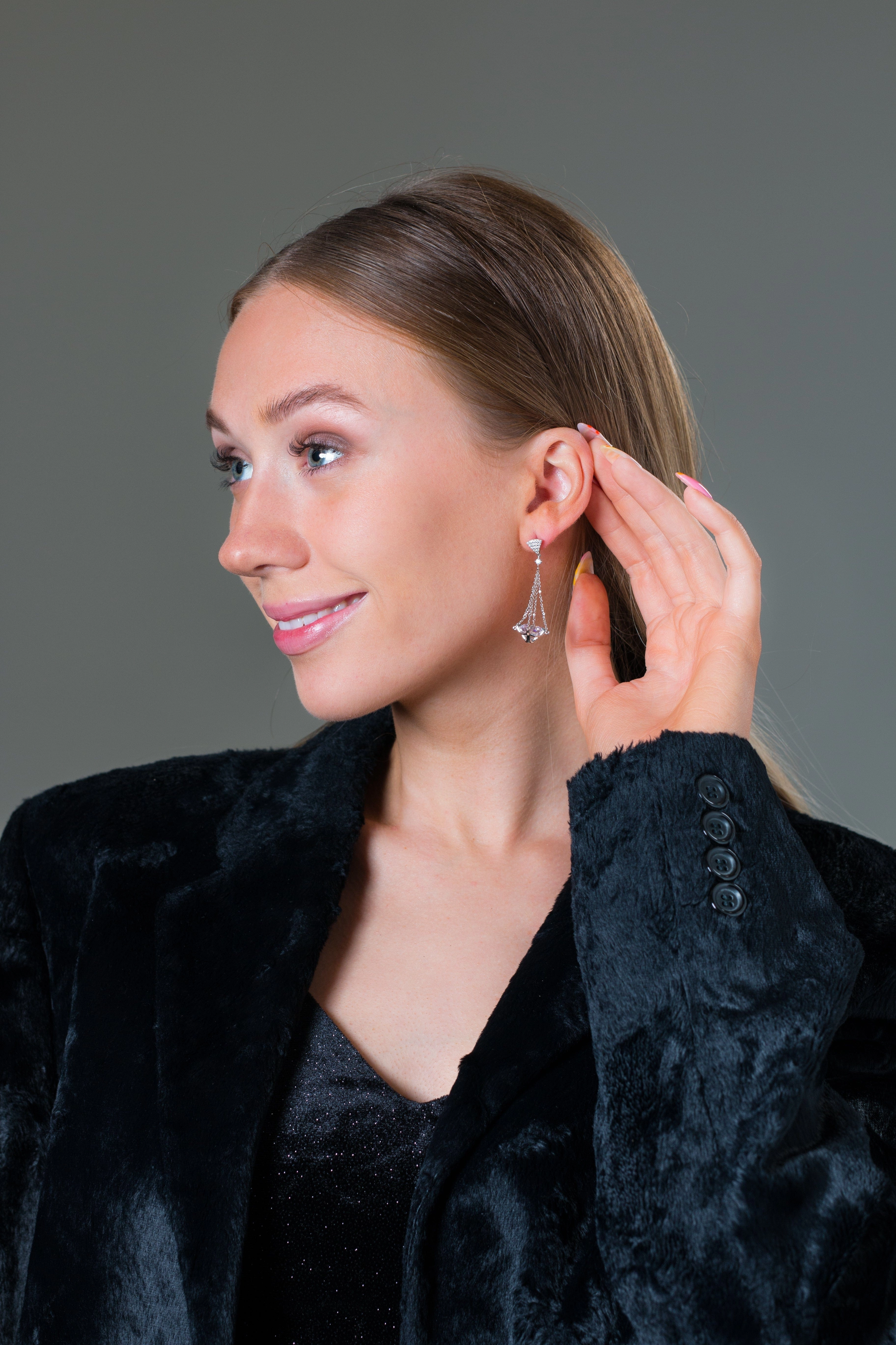 Georgini Summer Sorbet Brilliant Bouquet Earrings Silver