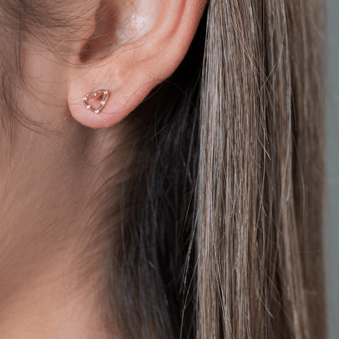 Georgini Summer Sorbet Candy Cupid Earrings Rose Gold