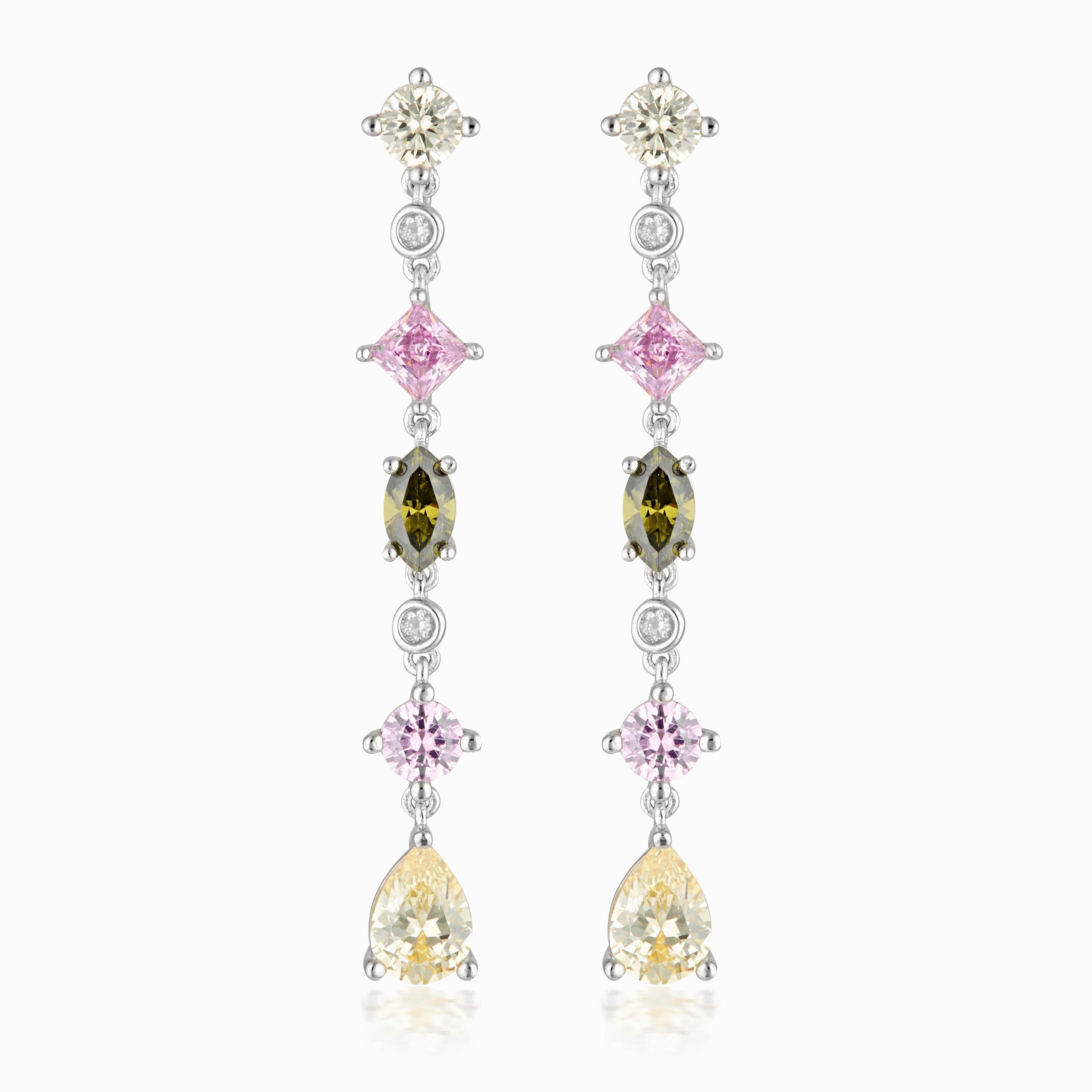 Georgini Summer Sorbet Gelato Glimmer Multi Coloured Earrings