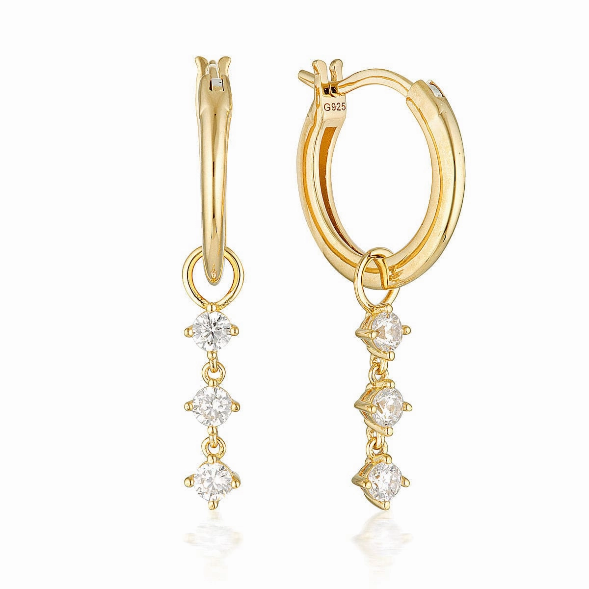 Georgini Summer Sorbet Matcha Magic Earrings Gold