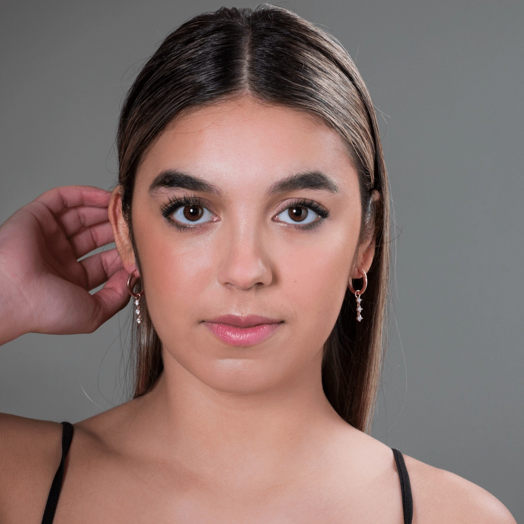 Georgini Summer Sorbet Matcha Magic Earrings Rose Gold