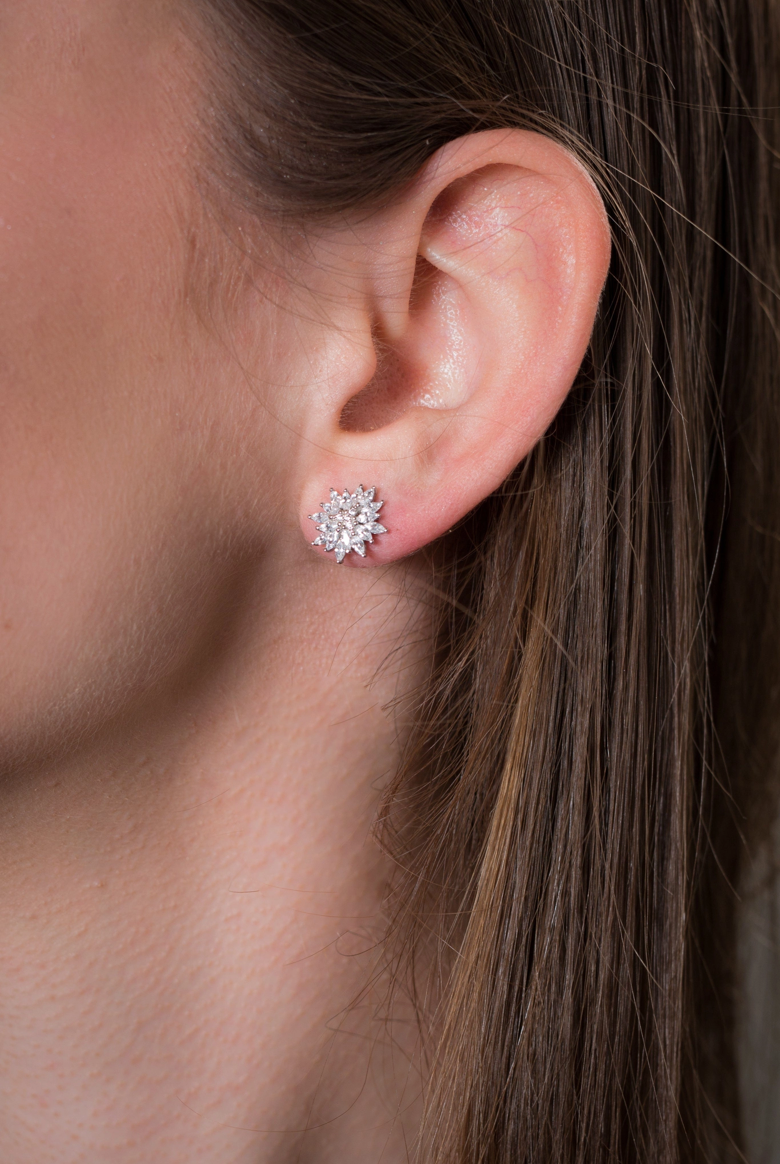 Georgini Summer Sorbet Pistachio Pompom Earrings Silver