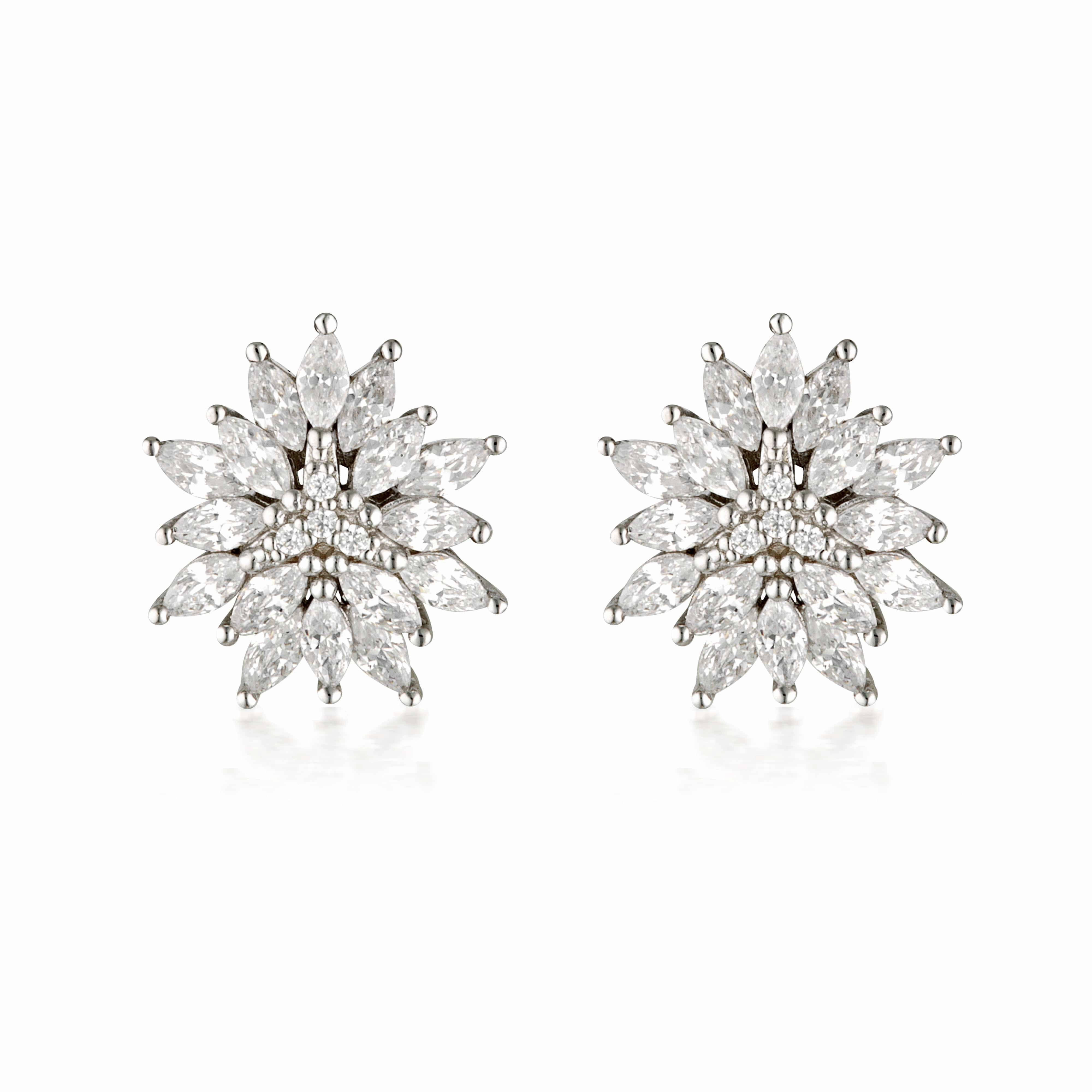 Georgini Summer Sorbet Pistachio Pompom Earrings Silver
