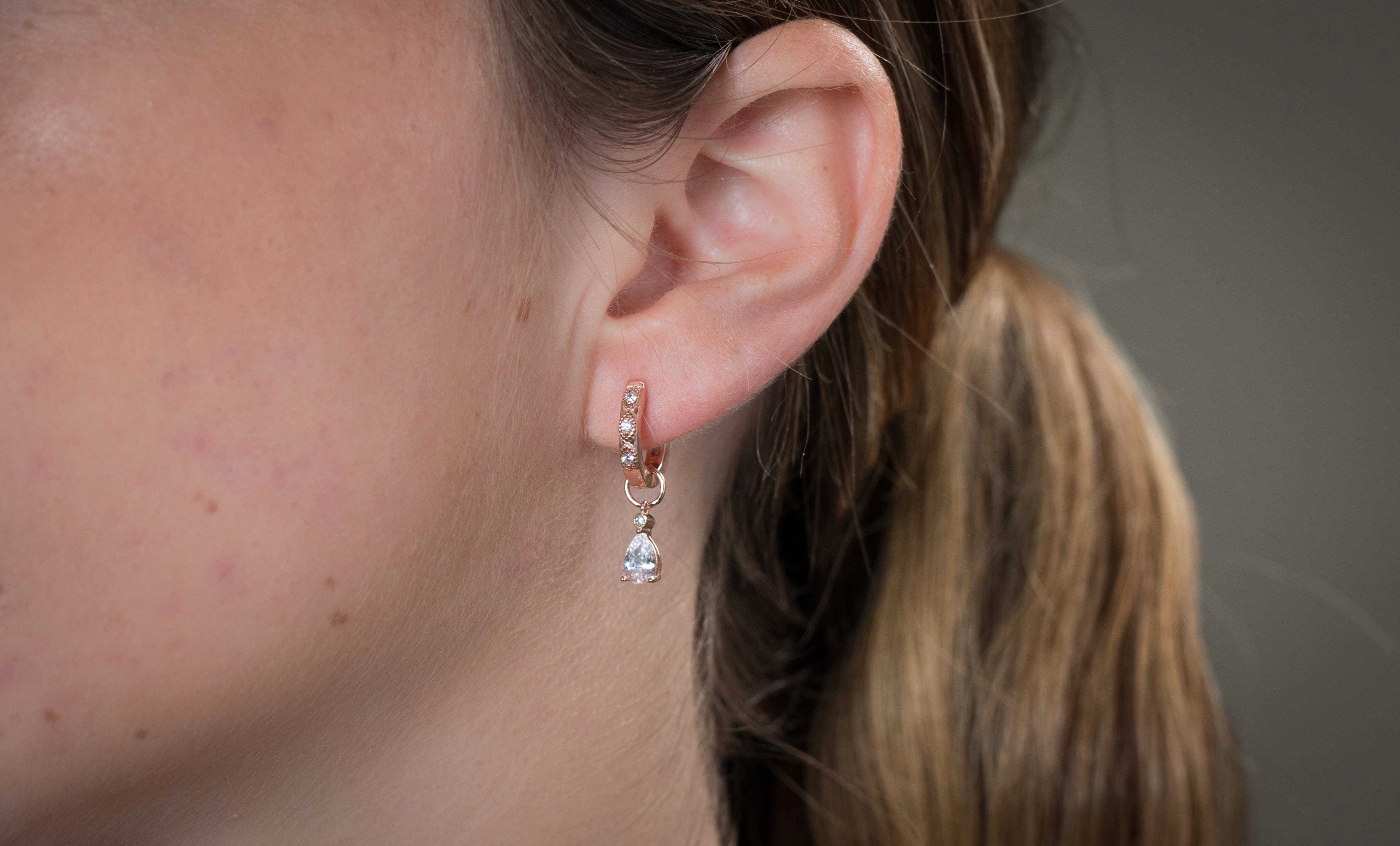 Georgini Summer Sorbet Sherbert Shimmer Earrings Rose Gold