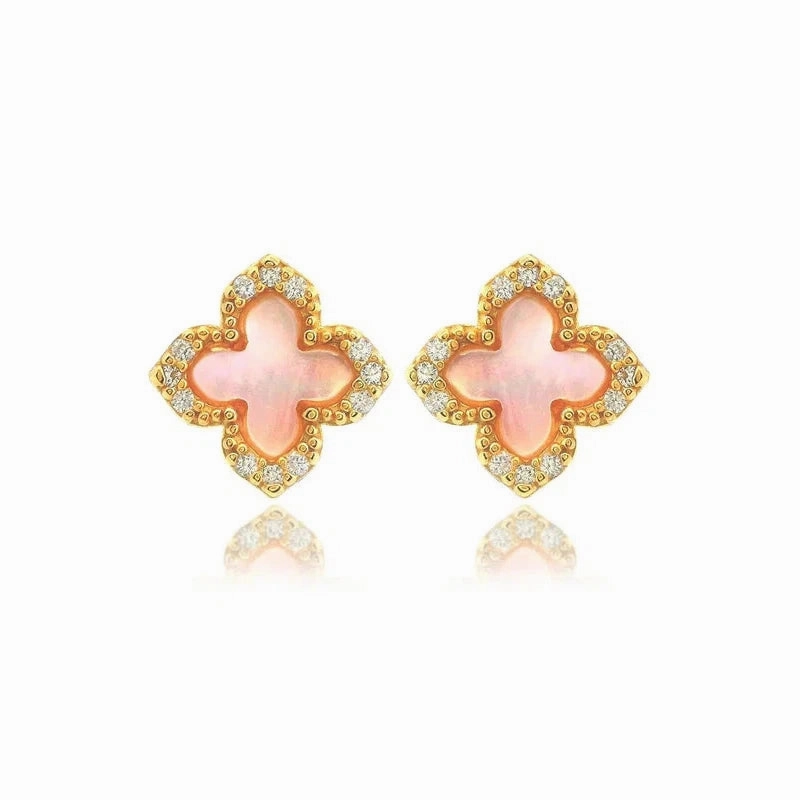 Georgini Sydney Soiree Fairwater Mother of Pearl Sud Earrings - Gold