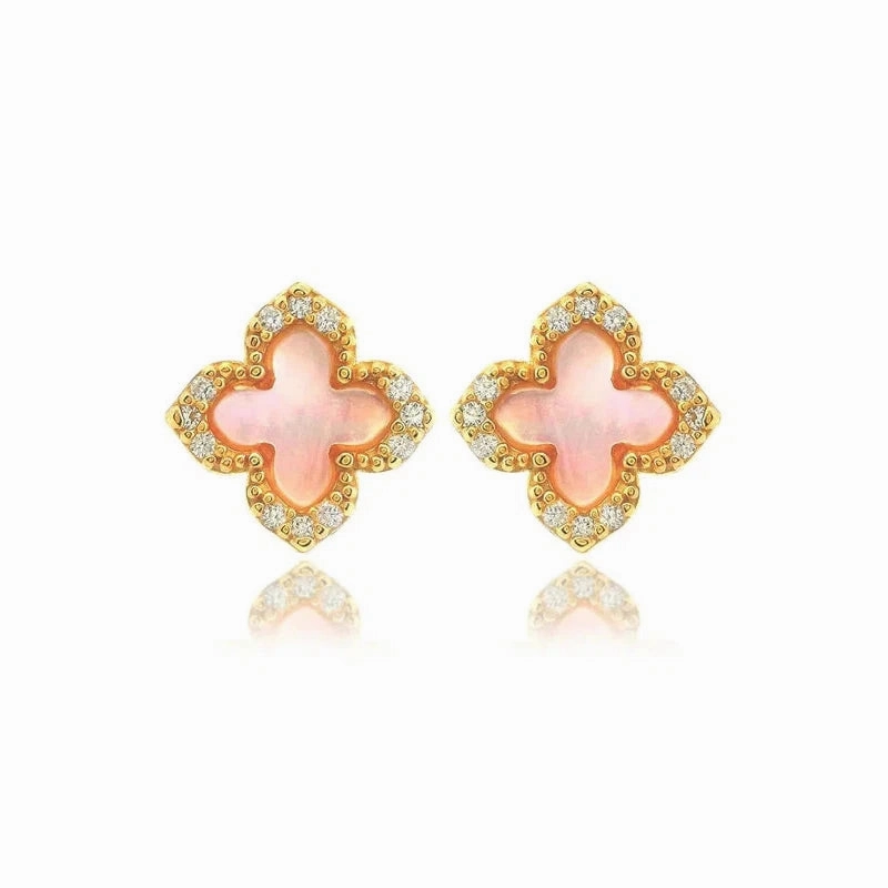 Georgini Sydney Soiree Fairwater Mother of Pearl Sud Earrings - Gold