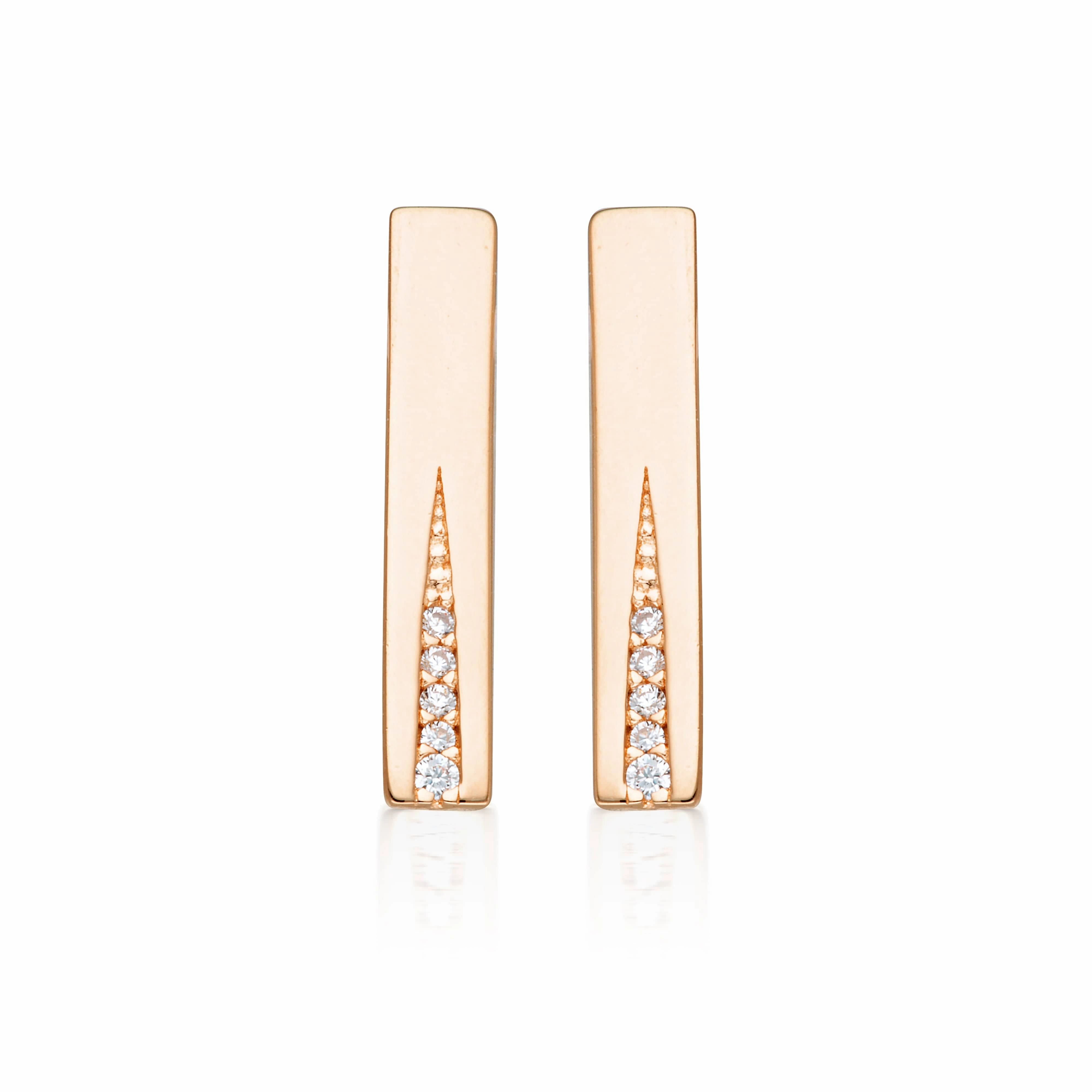 Georgini The Layered Edit Gilded Earrings Rose Gold