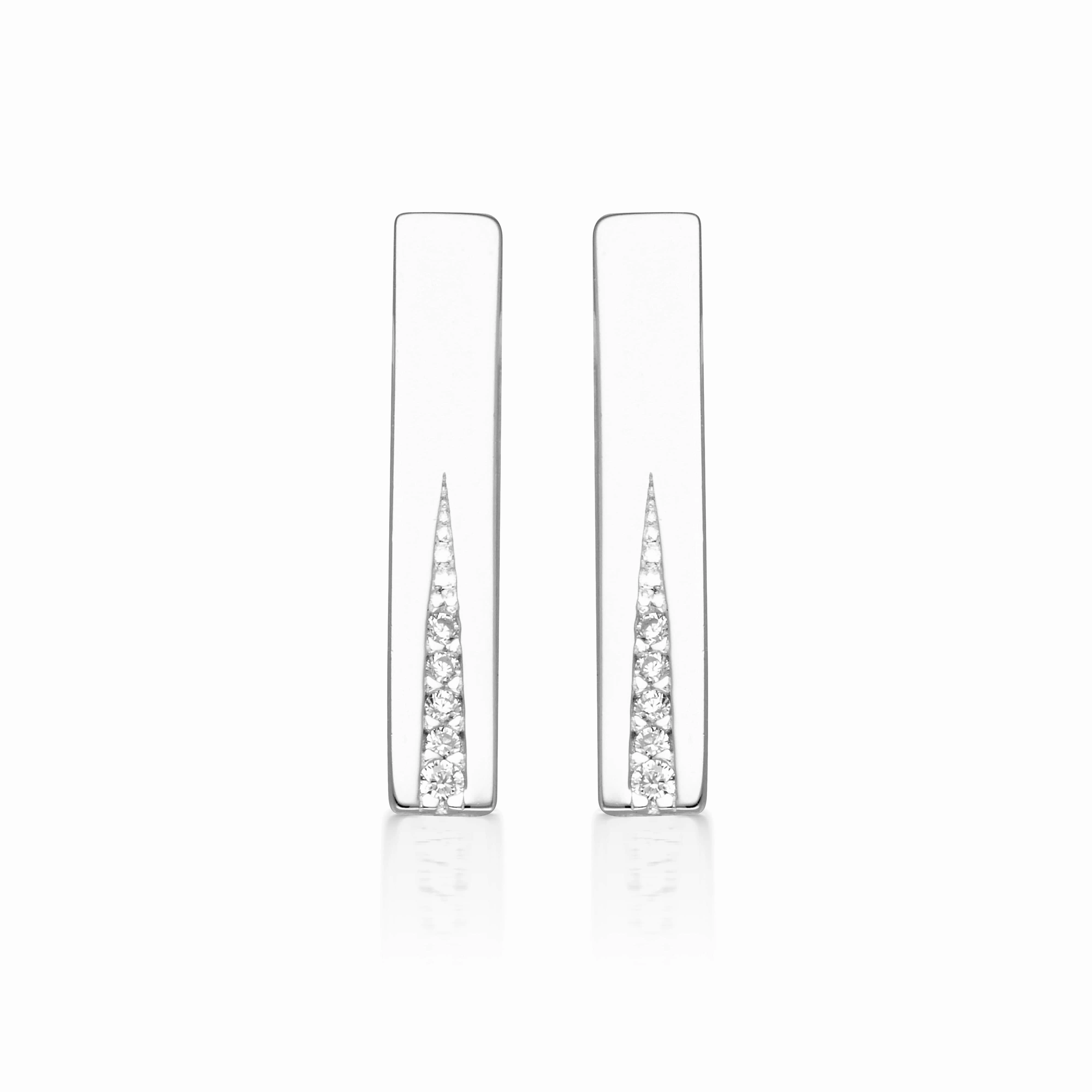 Georgini The Layered Edit Gilded Earrings Silver