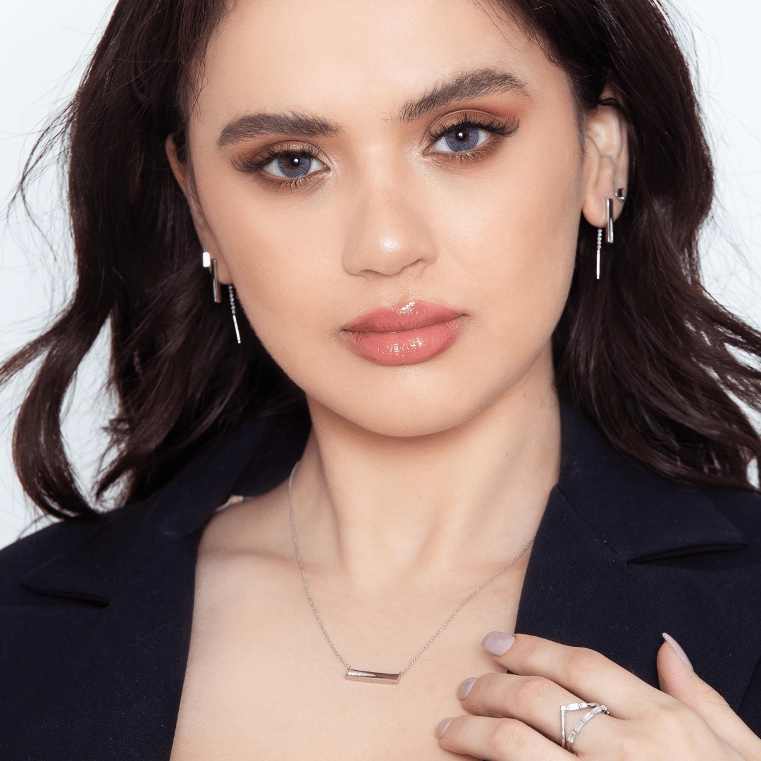 Georgini The Layered Edit Gilded Earrings Silver