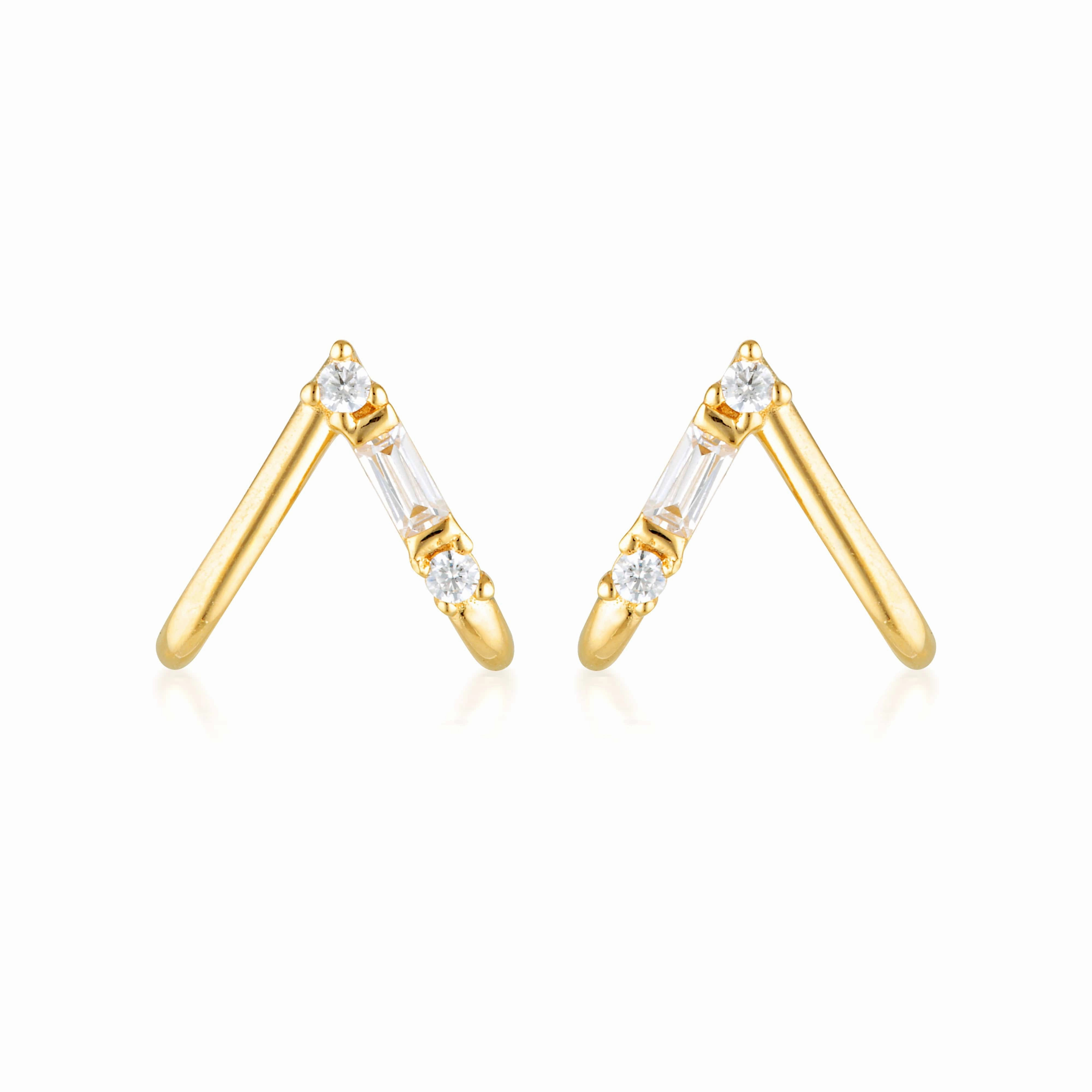 Georgini The Layered Edit Tiga Earrings Gold