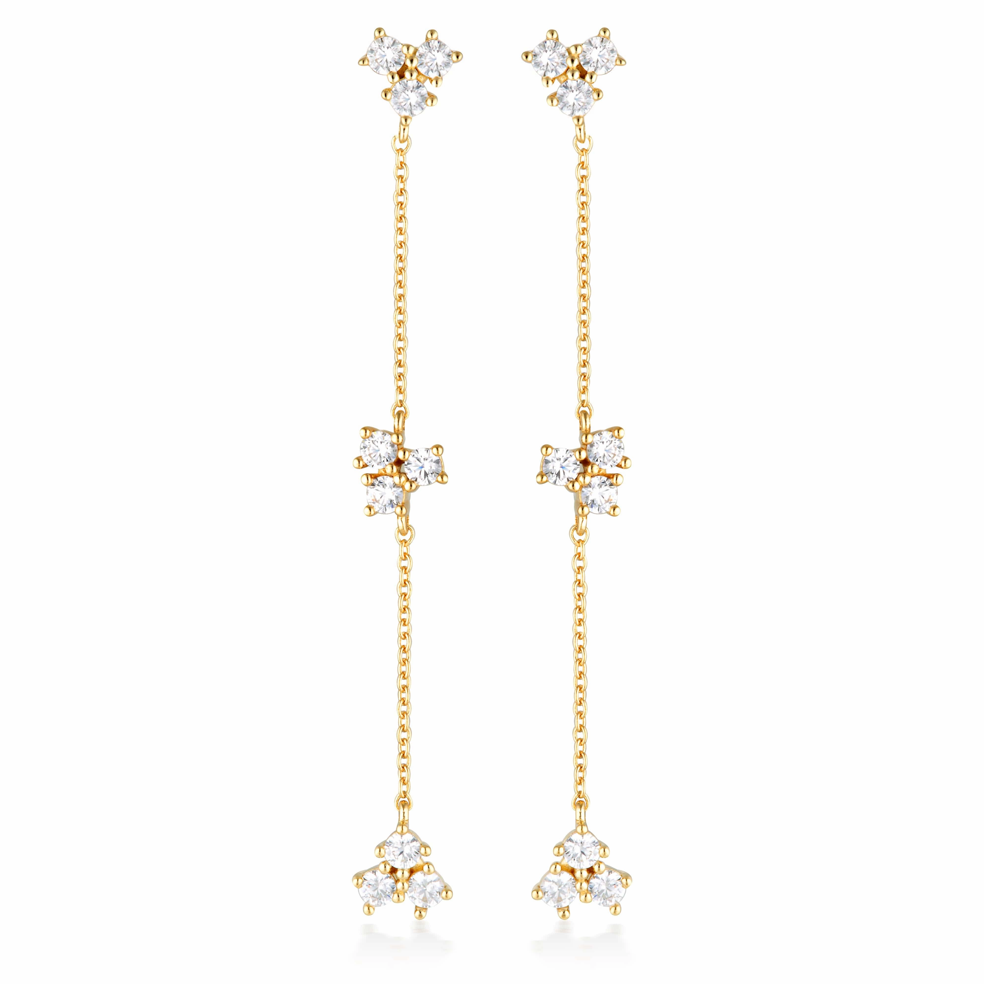 Georgini The Layered Edit Trois Earrings Gold