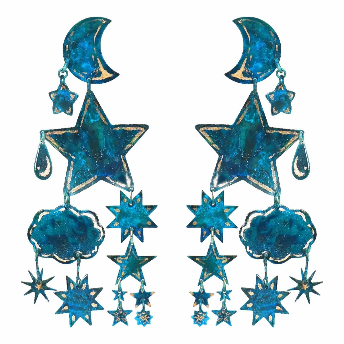Gilded Zellige Earrings