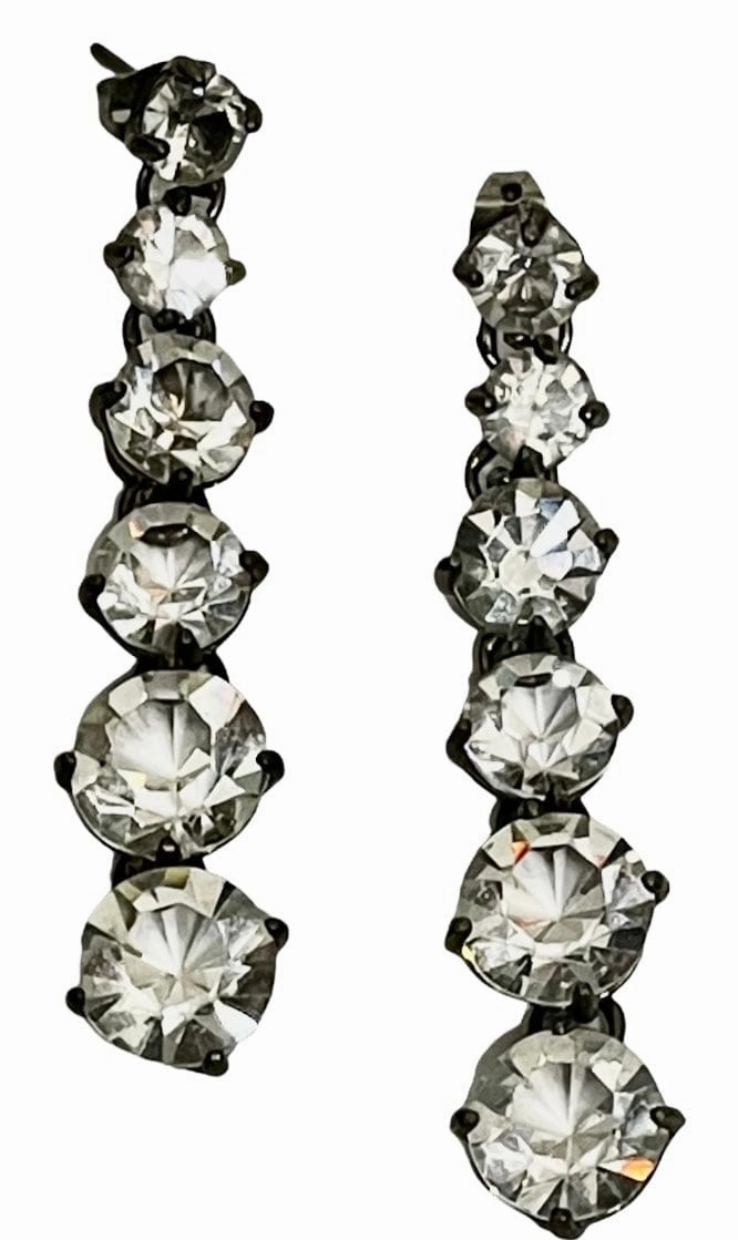Giora Lucea Earrings With Swarovski Crystals White