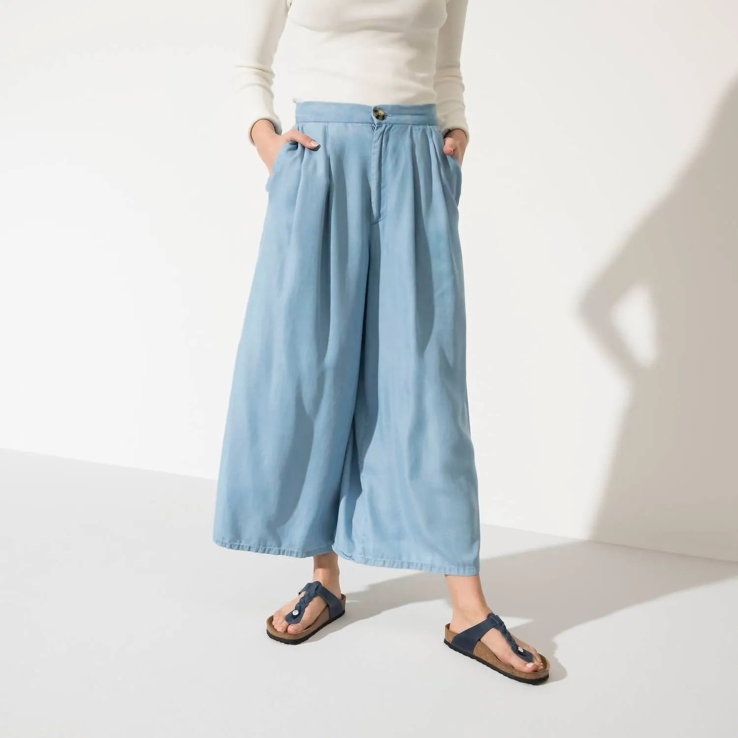 Gizeh Braid Sandal In Navy