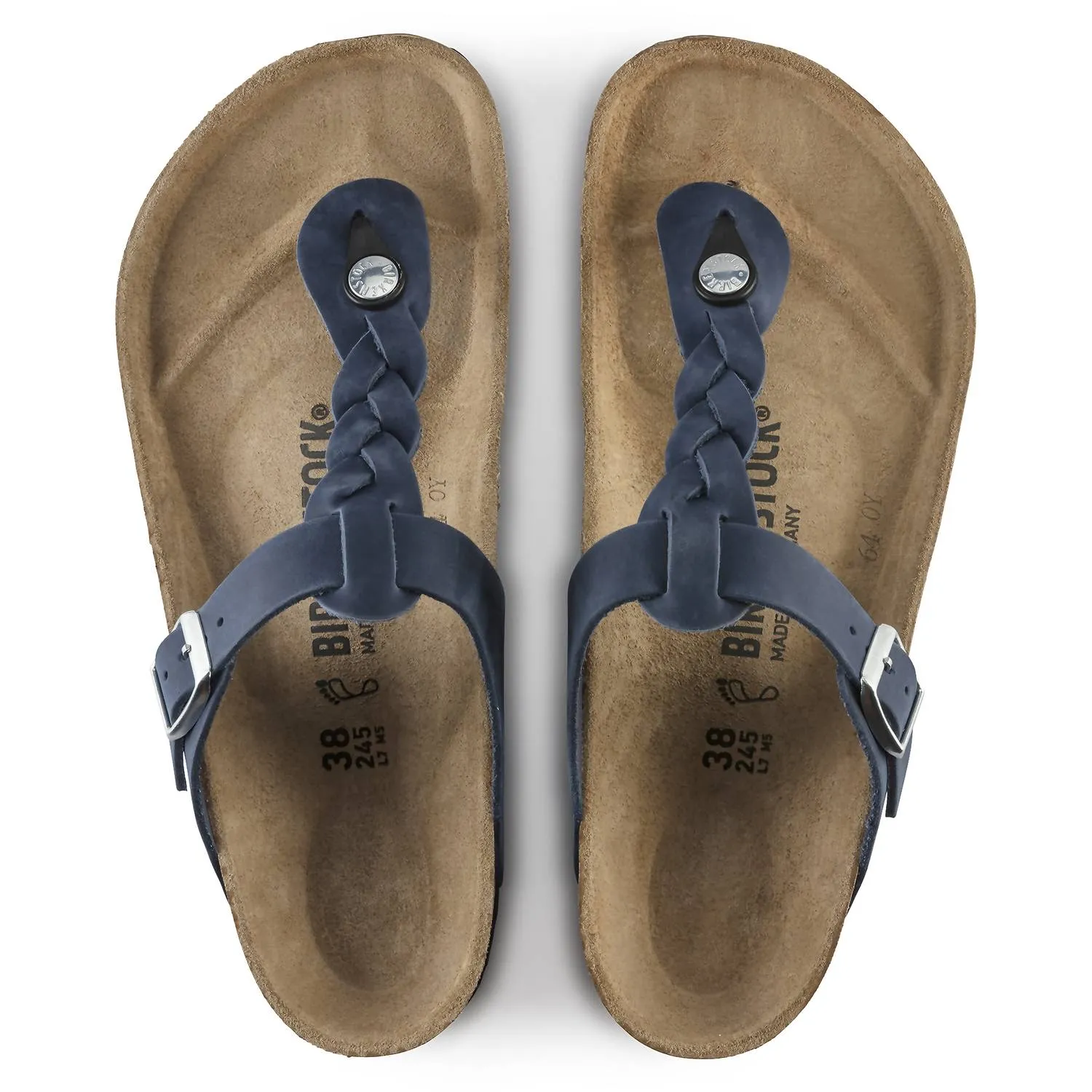 Gizeh Braid Sandal In Navy