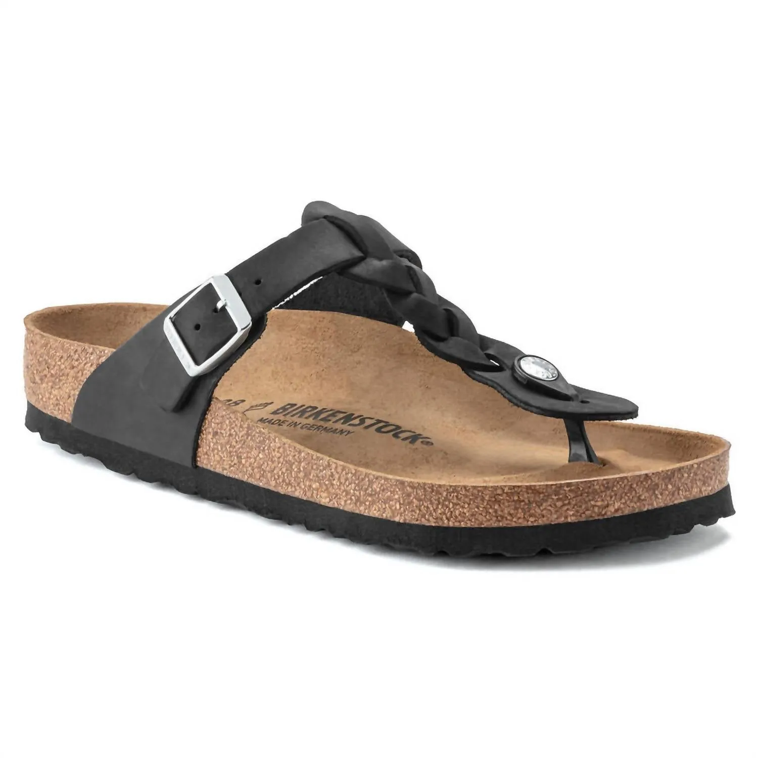 Gizeh Braided Sandals In Black