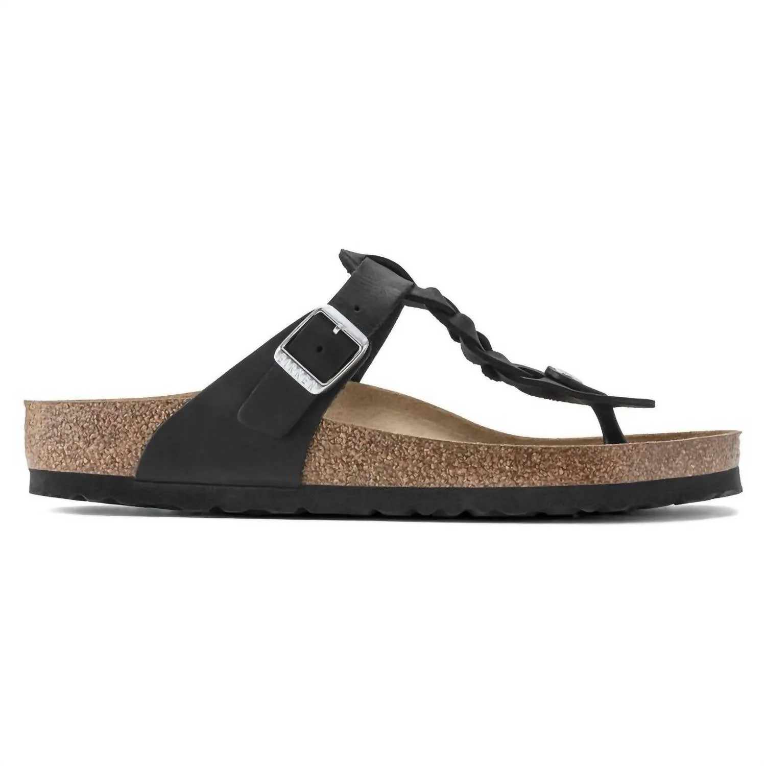 Gizeh Braided Sandals In Black