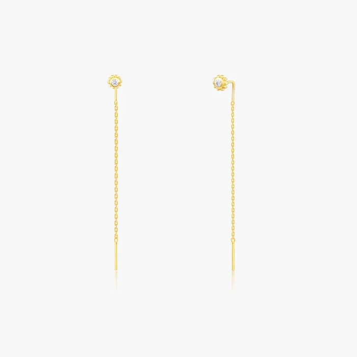 Golden Bling Sui Dhaga Earrings