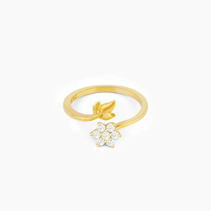 Golden Flower Girl Ring