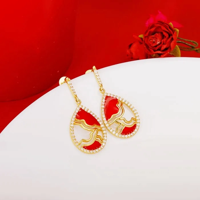 Golden Royal Heritage Earrings