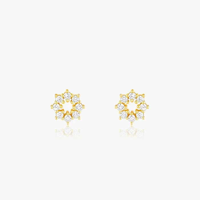 Golden Sparkling Earrings