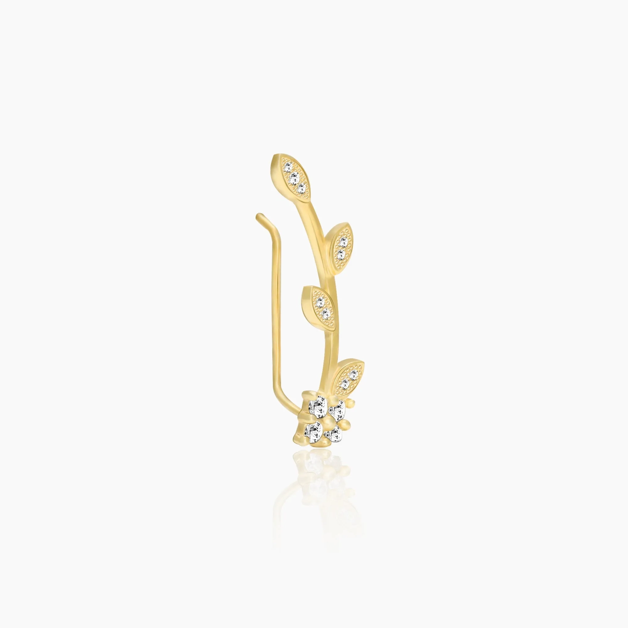 Golden Twig Sparkle Earrings