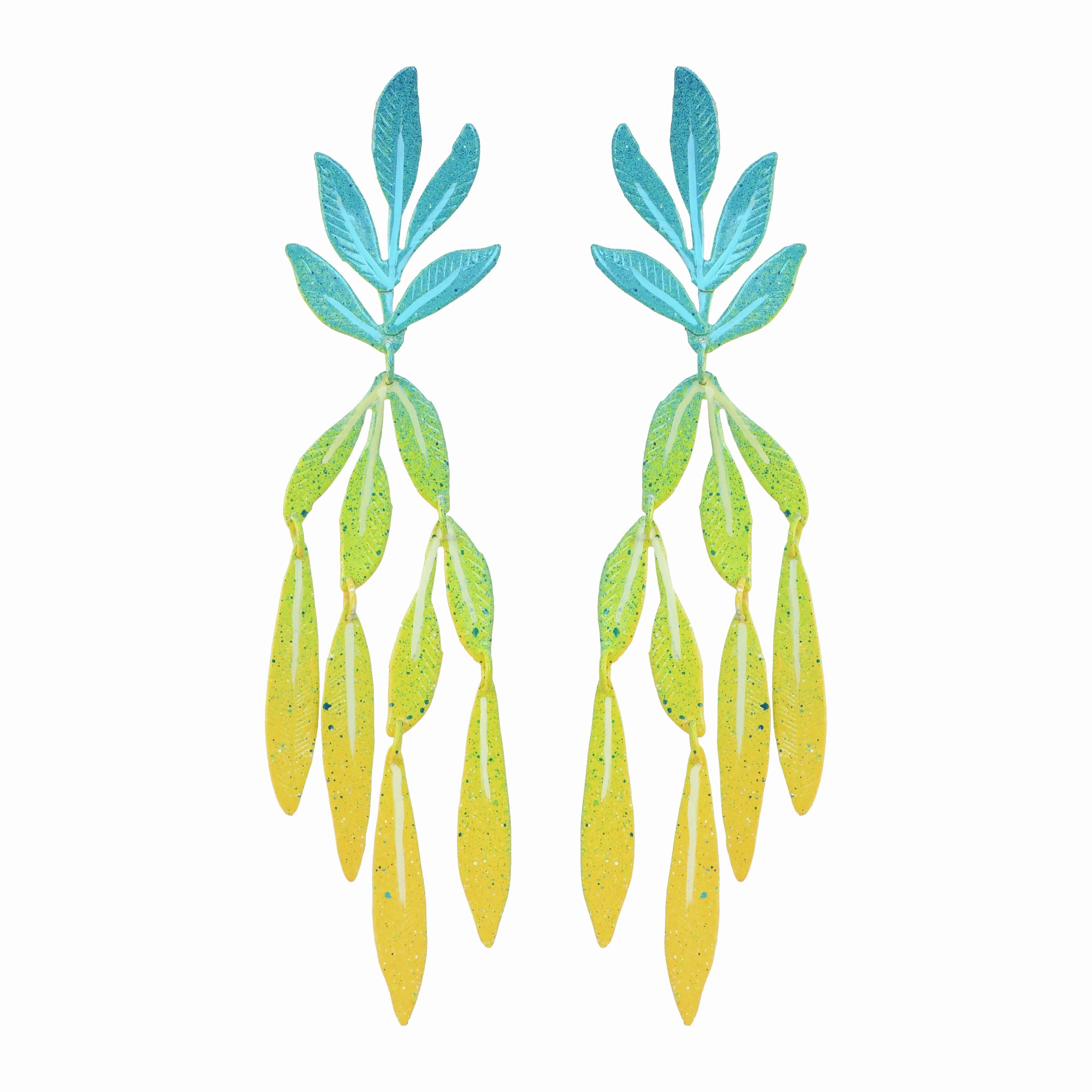 Green Sea Forest Earrings