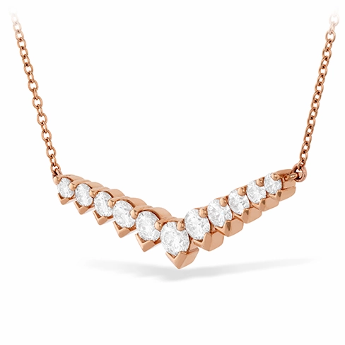 Hearts On Fire Aerial Diamond V Necklace