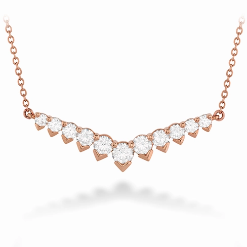 Hearts On Fire Aerial Diamond V Necklace