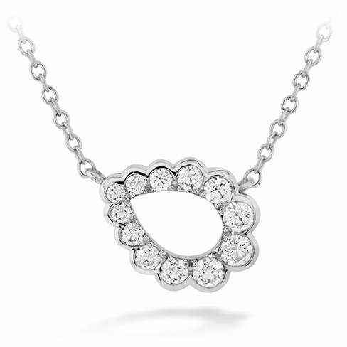 Hearts On Fire Aerial Regal Scroll Teardrop Diamond Necklace