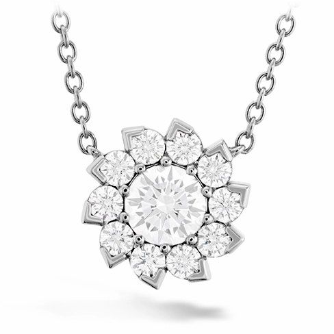 Hearts On Fire Aerial Sol Halo Necklace