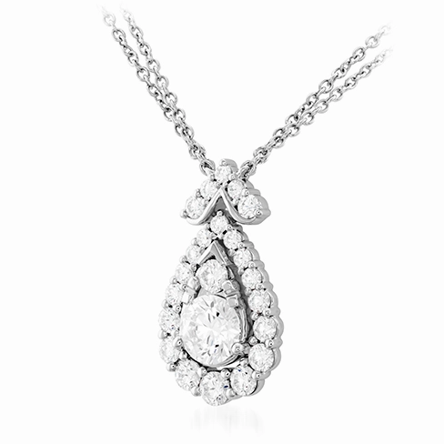 Hearts On Fire Aerial Victorian Halo Drop Pendant Necklace
