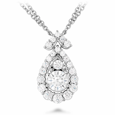 Hearts On Fire Aerial Victorian Halo Drop Pendant Necklace